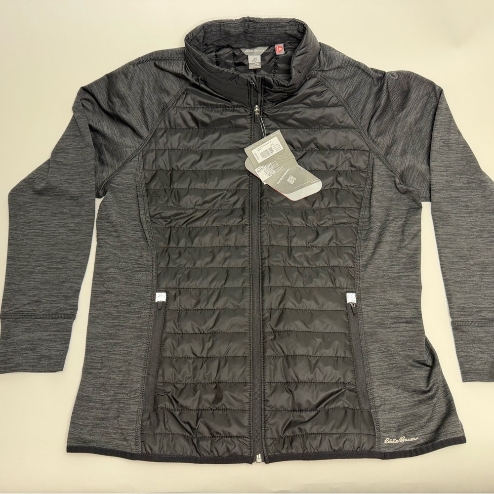Eddie Bauer Women's Charcoal and Black Ski Lightweight Jacket
